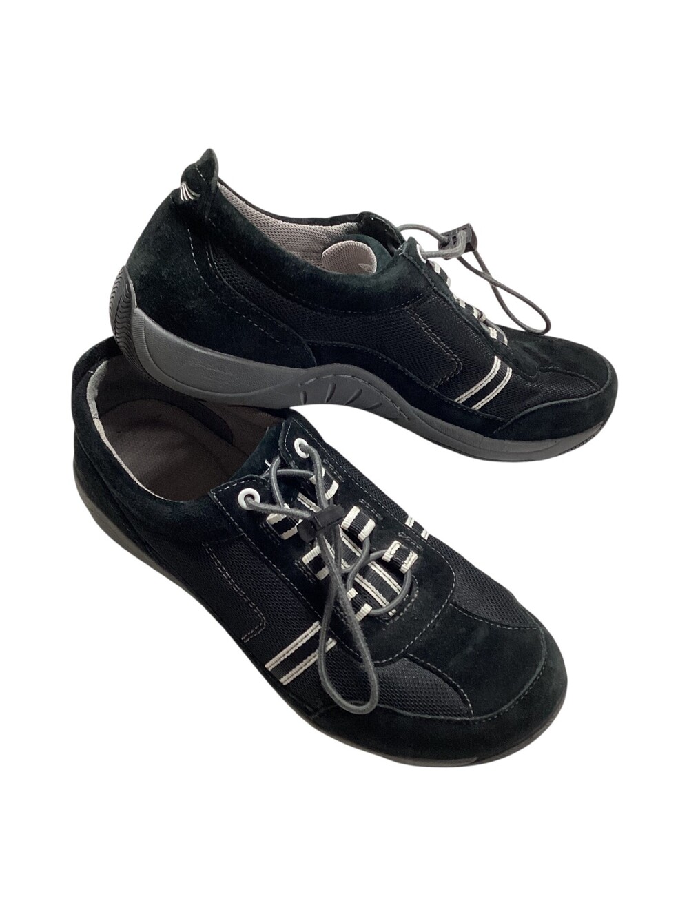 DANSKO Helen Women's Sneakers Hiking Shoes Leather 38 US 7.5 - 8 Black/White GUC
